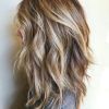 Two-Tier Caramel Blonde Lob Hairstyles (Photo 2 of 25)
