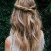 Pinned Back Tousled Waves Bridal Hairstyles (Photo 11 of 25)