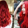 Bright Red Balayage On Short Hairstyles (Photo 21 of 25)