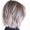 Ash Blonde Lob With Subtle Waves (Photo 6 of 25)