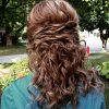 Half Up Curly Hairstyles With Highlights (Photo 19 of 25)