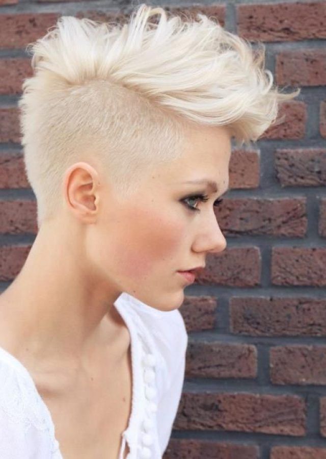 The 25 Best Collection of Long Platinum Mohawk Hairstyles with Faded Sides