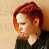 Red And Yellow Highlights In Braid Hairstyles (Photo 2 of 25)