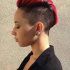 25 Photos Vibrant Red Mohawk Updo Hairstyles