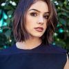 Lip-Length Tousled Brunette Bob Hairstyles (Photo 3 of 25)