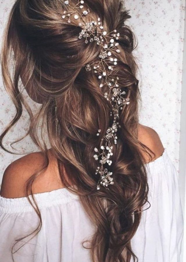15 the Best Wedding Hairstyles for Long Brown Hair