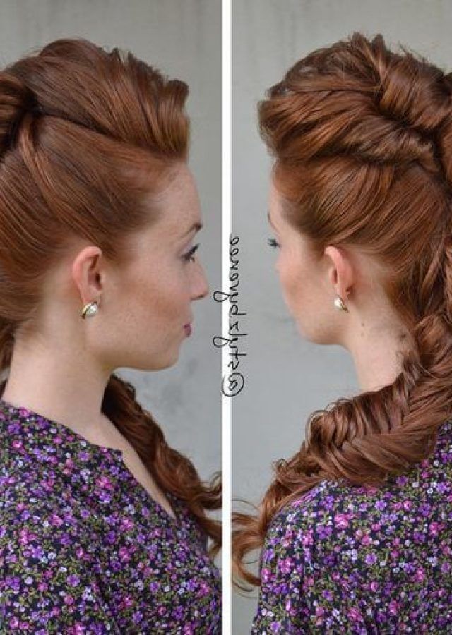 The Best Messy Fishtail Faux Hawk Hairstyles