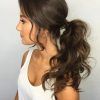 Accessorize Curled Look Ponytail Hairstyles With Bangs (Photo 2 of 25)