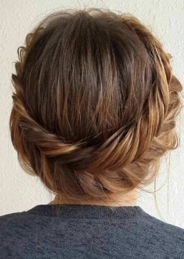 2024 Popular Updo Hairstyles with Bangs for Medium Length Hair