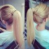 Twisted And Pinned Blonde Ponytails (Photo 7 of 25)