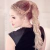 Blonde Braided And Twisted Ponytails (Photo 13 of 25)