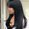 Long Hairstyles Layered With Side Bangs (Photo 16 of 25)