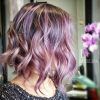 Brunette To Mauve Ombre Hairstyles For Long Wavy Bob (Photo 4 of 25)
