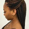 Black Twists Micro Braids With Golden Highlights (Photo 6 of 25)