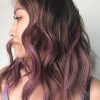 Brunette To Mauve Ombre Hairstyles For Long Wavy Bob (Photo 15 of 25)