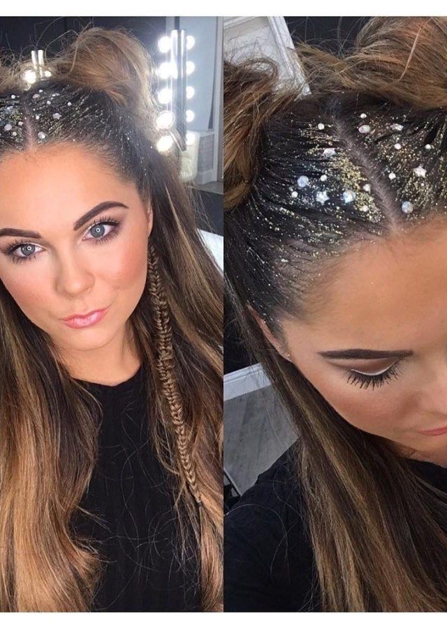 Top 25 of Glitter Ponytail Hairstyles for Concerts and Parties