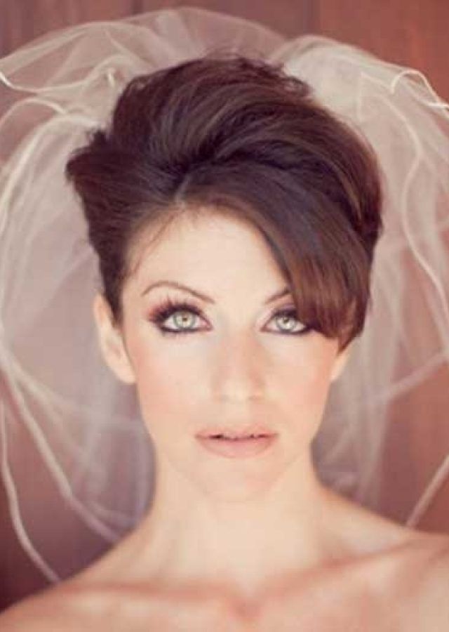 15 Best Ideas Wedding Hairstyles for Short Dark Hair