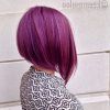 Medium Angled Purple Bob Hairstyles (Photo 4 of 25)