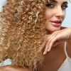 Curls And Blonde Highlights Hairstyles (Photo 8 of 25)
