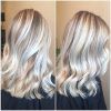White Blonde Hairstyles For Brown Base (Photo 21 of 25)