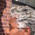 Short Hairstyles for Black Women with Gray Hair