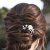 Pinned Back Tousled Waves Bridal Hairstyles (Photo 21 of 25)
