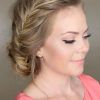 Diagonal Braid And Loose Bun Hairstyles For Prom (Photo 11 of 25)