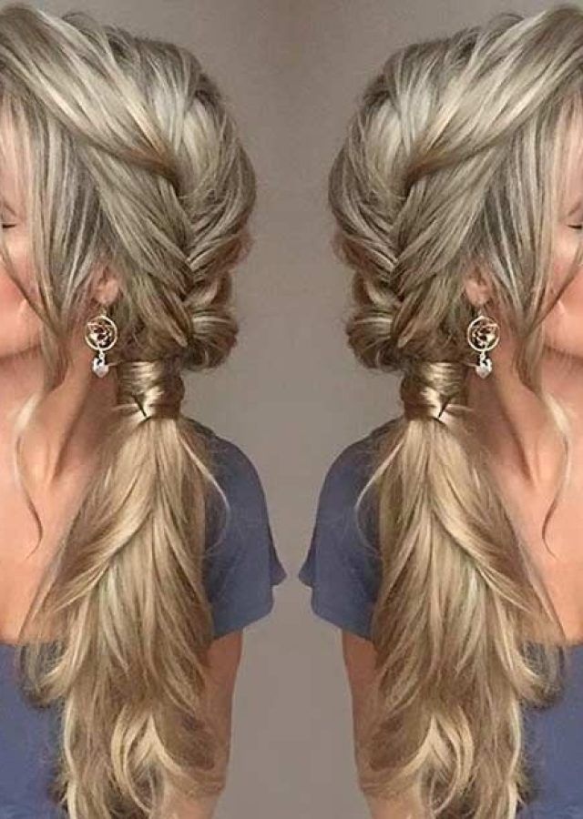 25 Collection of Updo Pony Hairstyles with Side Braids