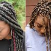 Thick Plaits And Narrow Cornrows Hairstyles (Photo 19 of 25)