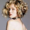 White-Blonde Curly Layered Bob Hairstyles (Photo 23 of 25)