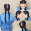 Two Extra Long Braids (Photo 5 of 15)
