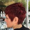 Black Choppy Pixie Hairstyles With Red Bangs (Photo 24 of 25)