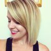 Blonde Bob With Side Bangs (Photo 9 of 25)