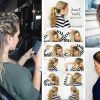 Pretty Messy Pony Hairstyles With Braided Section (Photo 17 of 25)