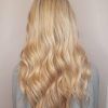 Creamy Blonde Waves With Bangs (Photo 14 of 25)