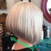 Short Razored Blonde Bob Haircuts With Gray Highlights (Photo 12 of 25)