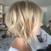Blonde Textured Haircuts With Angled Layers (Photo 1 of 25)