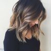 Brunette To Mauve Ombre Hairstyles For Long Wavy Bob (Photo 21 of 25)