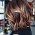 Top 25 of Lob Hairstyle with Warm Highlights