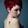 Black Choppy Pixie Hairstyles With Red Bangs (Photo 18 of 25)