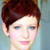 Black Choppy Pixie Hairstyles With Red Bangs (Photo 16 of 25)