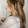 Half Up Half Down Wedding Hairstyles For Medium Length Hair With Fringe (Photo 10 of 15)