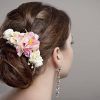 Floral Bun Updo Hairstyles (Photo 5 of 25)