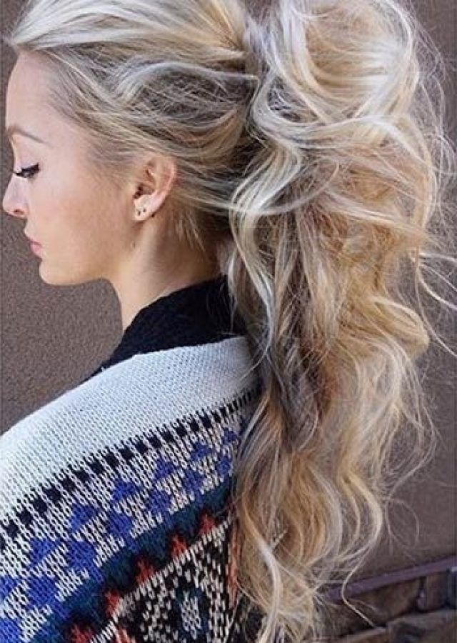  Best 25+ of Messy Blonde Ponytails with Faux Pompadour