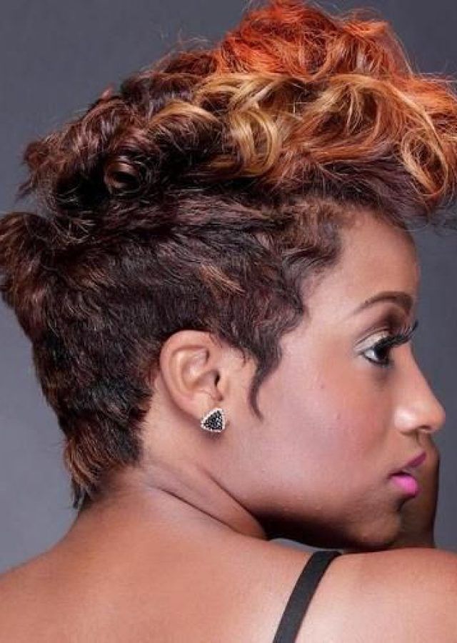 Top 25 of Curly Highlighted Mohawk Hairstyles
