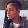 Side-Shaved Cornrows Braids Hairstyles (Photo 10 of 25)