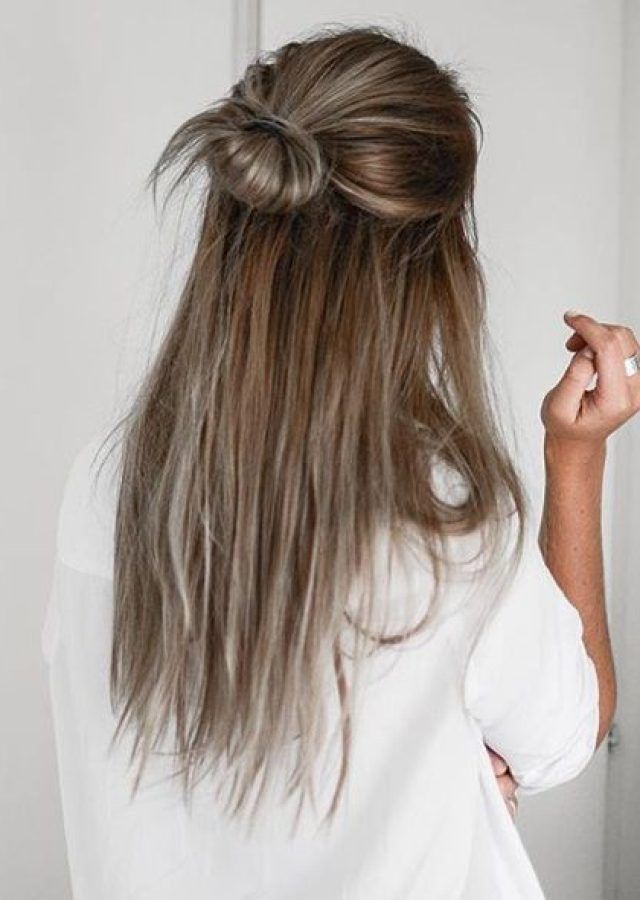25 Inspirations Half Up Hairstyles for Long Straight Hair