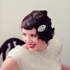 Short Wedding Hairstyles With Vintage Curls (Photo 18 of 25)