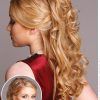 Half Up Blonde Ombre Curls Bridal Hairstyles (Photo 22 of 25)
