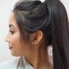 High Messy Pony Hairstyles With Long Bangs (Photo 8 of 25)